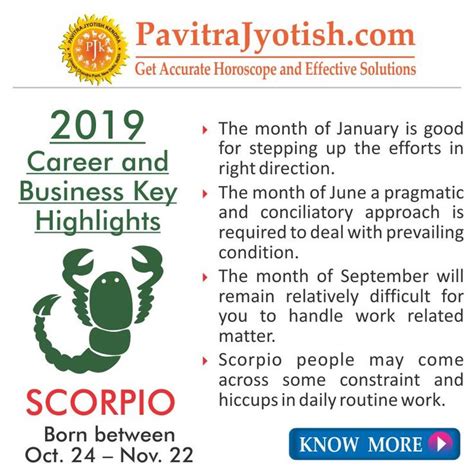 2019 Scorpio Career and Business Horoscope