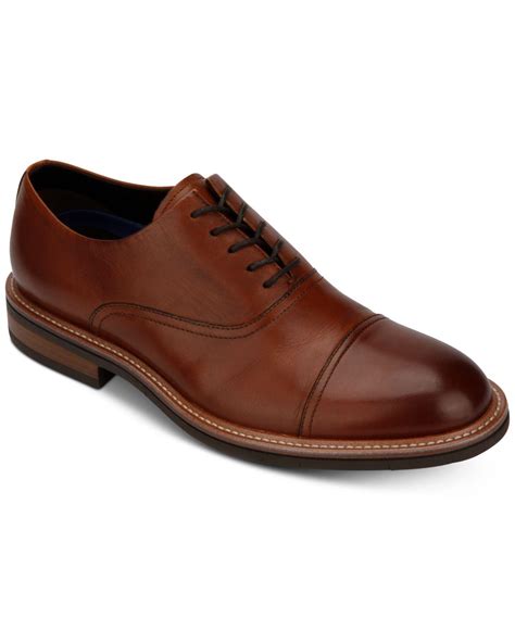 Kenneth Cole Reaction Klay Flex Cap-toe Oxfords in Brown for Men | Lyst