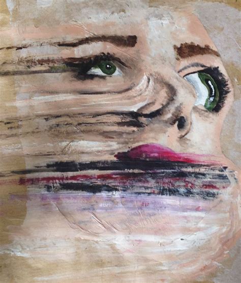 DISTORTED FACE Art Print by Madeleine Brown - X-Small | Distortion art, Art, Face art