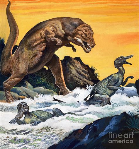 Tyrannosaurus Rex, Dinosaur Painting by English Photographer - Pixels