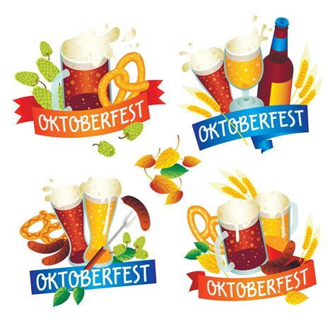 Oktoberfest banner set, isometric style 8967027 Vector Art at Vecteezy