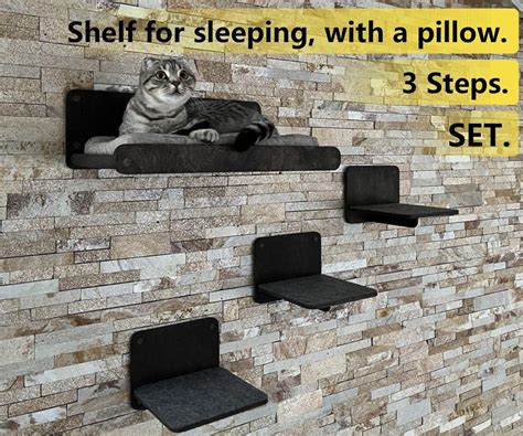 Soft Cat Wall Shelf Cat Bed Minimalistic Pet Furniture Cat - Etsy