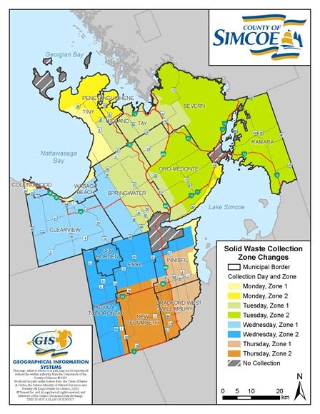 County of Simcoe introducing updated Zones for curbside and special ...