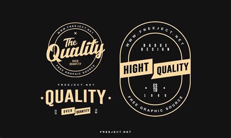 Free Download Quality Badge logo Template - PSD File