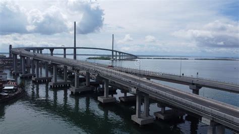 Aerial View of the CCLEX Cebu-cordova Bridge Stock Image - Image of ...