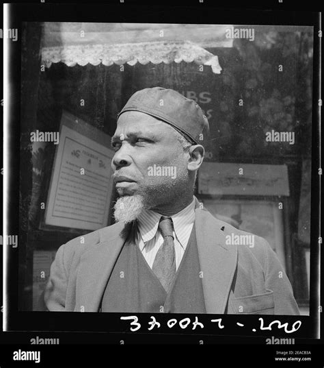 New York, New York. A follower of the late Marcus Garvey who started the ''Back to Africa ...