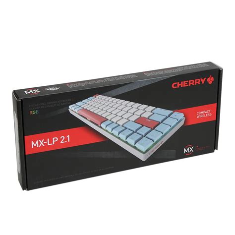 Cherry MX-LP 2.1 Compact Wireless Gaming Keyboard (Red White & Blue ...