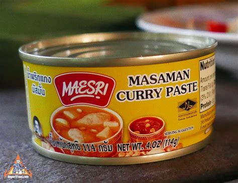 Massaman Curry Paste, Maesri - ImportFood