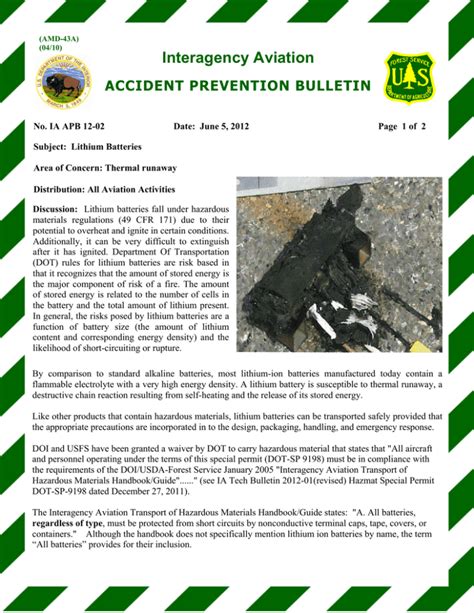 Interagency Aviation ACCIDENT PREVENTION BULLETIN