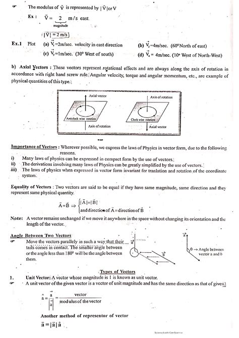 SOLUTION: Vector analysis theory examples - Studypool