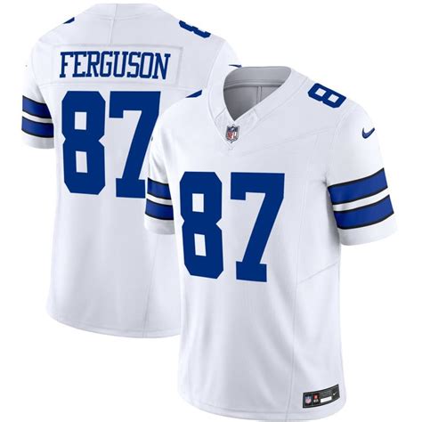 Jake Ferguson Dallas Cowboys White Jersey - All Stitched - NEBGIFT