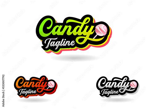 Candy shop logo design. Candy logo. Chocolate logo. Kids chocolate. Cadbury premium vector Stock ...