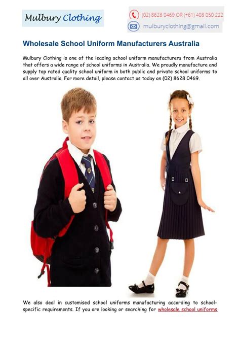 PPT - School Uniform Manufacturers Australia PowerPoint Presentation, free download - ID:7279113