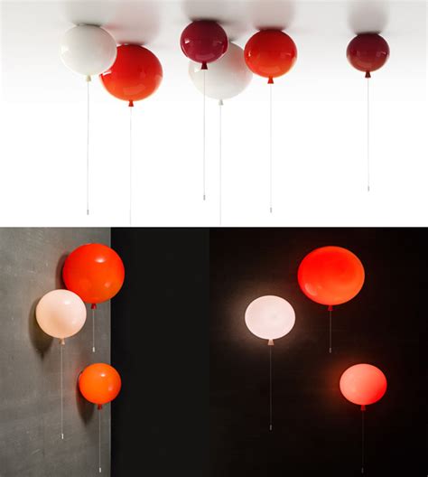 If It's Hip, It's Here (Archives): Glass Balloon Ceiling and Wall Lamps Add A Festive Touch.