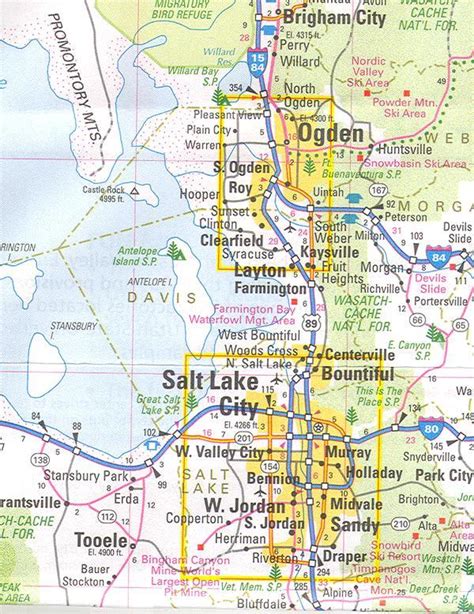 Online Maps: Salt Lake City Area Map