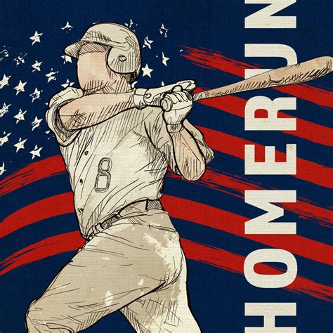 Vintage Baseball Sign VI Wall Art | Digital Art | by Lightboxjournal