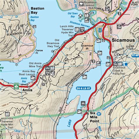 Okanagan North (Vernon, Salmon Arm, Revelstoke) Recreation Map by ...