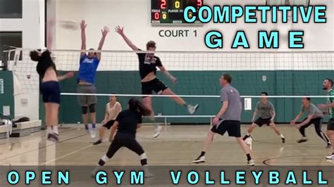 COMPETITIVE GAME | Open Gym Volleyball PART 2 (2/6/20) - YouTube