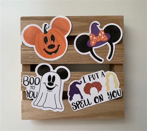 Disney Halloween Stickers Glossy Die Cut Stickers | Etsy