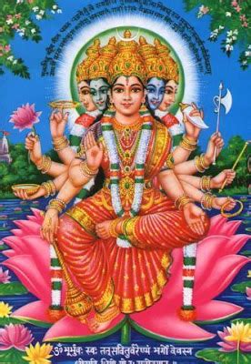 Hindu God Photo, Hindu Goddess Lord Wallpaper, Snaps, God Photo, Picture: Goddess Gayatri Aarti