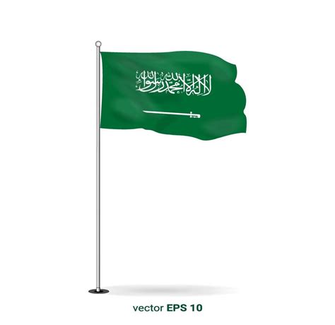 Saudi Arabia National Flag Illustration Editable Vector Image 3094400 ...