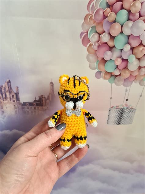 Crochet tiger toy Tiger keychain Symbol 2022 | Etsy