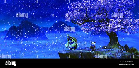 MASTER OOGWAY, MASTER SHIFU, KUNG FU PANDA, 2008 Stock Photo - Alamy