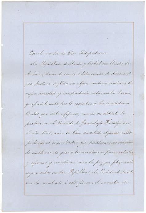 Gadsden Purchase Treaty | National Archives