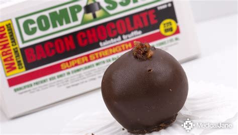 Bacon Chocolate Tainted Truffles - Super Strength from Compassion Edibles (Review)