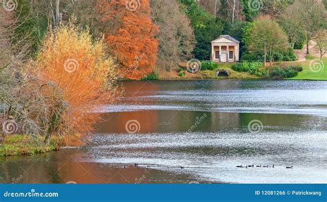 Stourhead landscape garden stock photo. Image of tree - 12081266