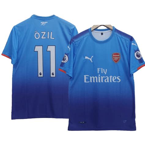 Ozil Arsenal 2017-18 Away Jersey | Retro Collection - Cyberried Store