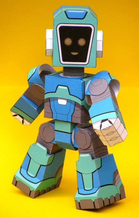 Facebot VSN Dynactron MK IV Paper Toy ~ Paperkraft.net - Free Papercraft, Paper Model, & Papertoy