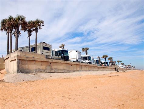 Rv Camping on the Beach Florida Stock Image - Image of florida, sand ...