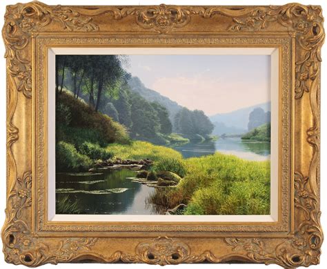 Michael James Smith | Original oil painting on panel, The River Wye ...