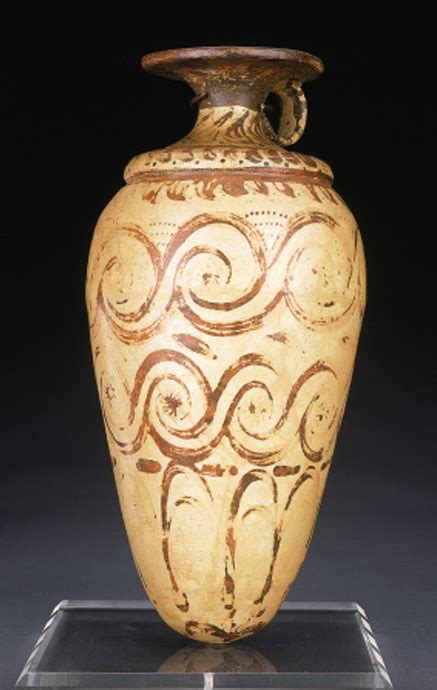 A MINOAN POTTERY RHYTON , LATE MINOAN IB, CIRCA 1500-1450 B.C. | Christie's