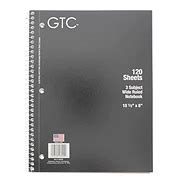 GTC 3 Subject Wide Ruled Spiral Notebook, Black - Shop School & Office Supplies at H-E-B