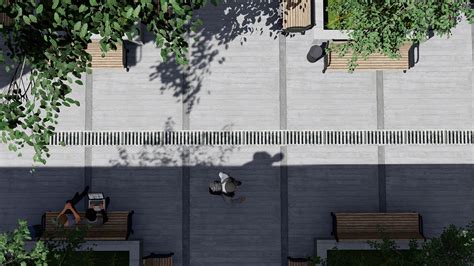 University Courtyard Design on Behance