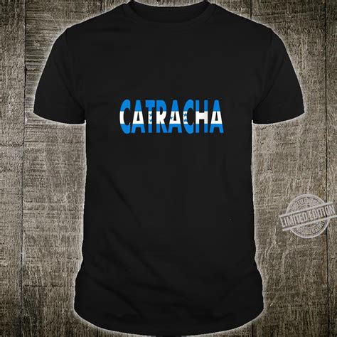 Womens Catracha Flag Design Camiseta Honduras Catracho Shirt