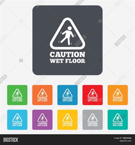 Caution Wet Floor Vector & Photo (Free Trial) | Bigstock