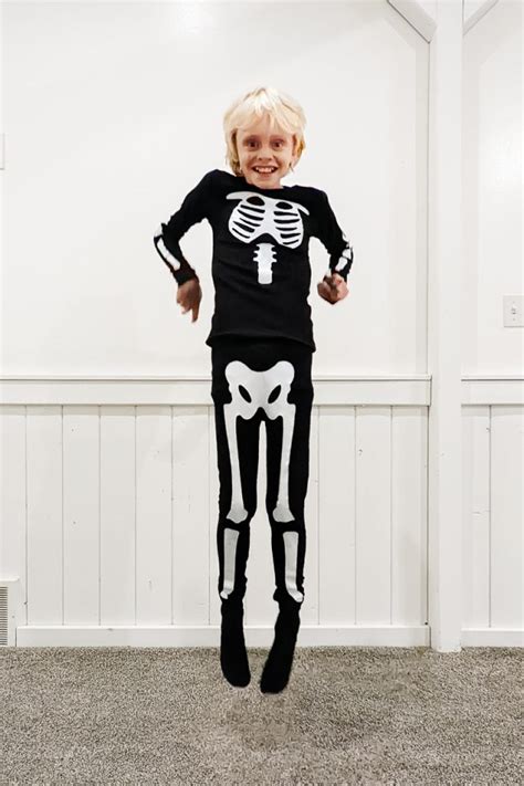 Easy DIY Skeleton Costume • Heather Handmade