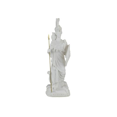 Athena Minerva Greek Roman Goddess Medusa Shield Statue Sculpture Figure 14.57 inches / 37 cm