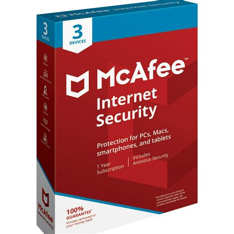 McAfee Internet Security 3 Device Antivirus Software - Walmart.com - Walmart.com