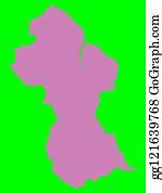 11 Guyana Map Silhouette Vector Illustration Eps 10 Clip Art | Royalty Free - GoGraph