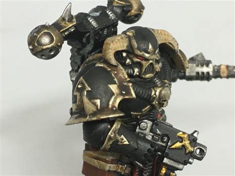 Black Legion/Chaos Space Marine painting techniques - The Brush and Boltgun