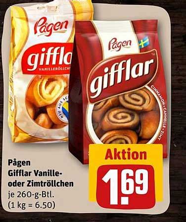 Pagen Gifflar Vanille Oder Zimtröllchen Angebot bei REWE - 1Prospekte.de