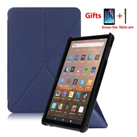 For-Kindle-Fire-HD-8-Plus-Case-2022-2020-Multi-Fold-Flip-Stand-Tablet ...