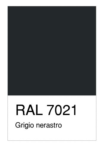 Colore RAL-7021, Grigio nerastro - Numerosamente.it