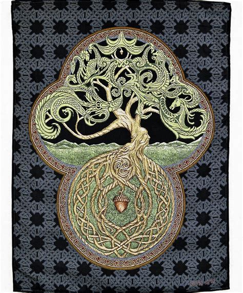 Celtic Tree of Life 25 x 35 Jacquard Heirloom Tapestry