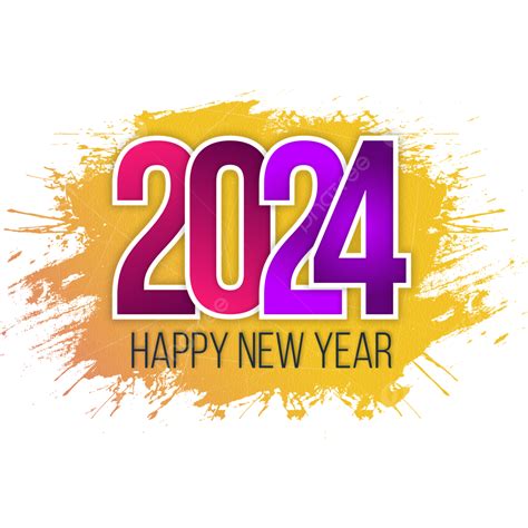 Happy New Year 2024, Happy New Year, New Year 2024, 2024 PNG Transparent Clipart Image and PSD ...