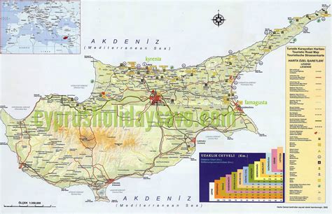 North Cyprus Map